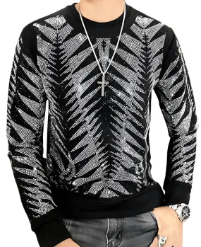 Diamond Long Sleeve Pullovers For Men