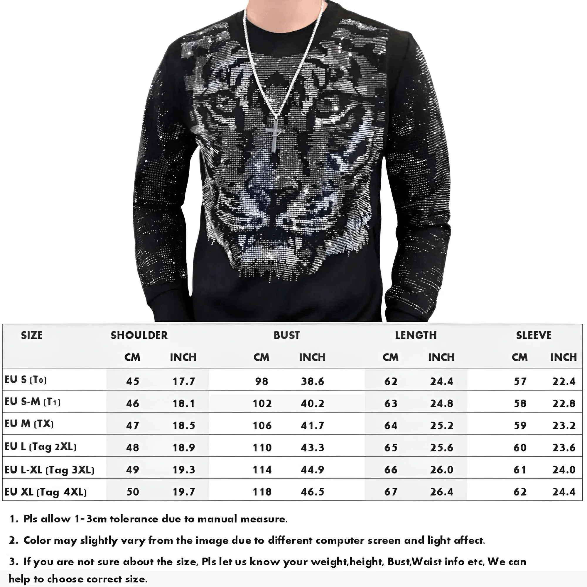 Diamond Long Sleeve Pullovers For Men