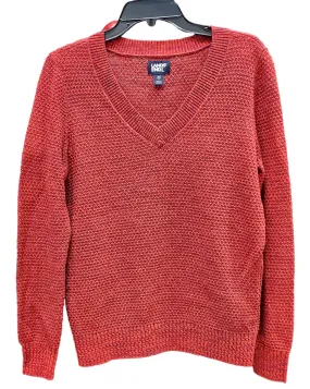 Lands End Women's Long Sleeves Knitted V-Neck Sweater