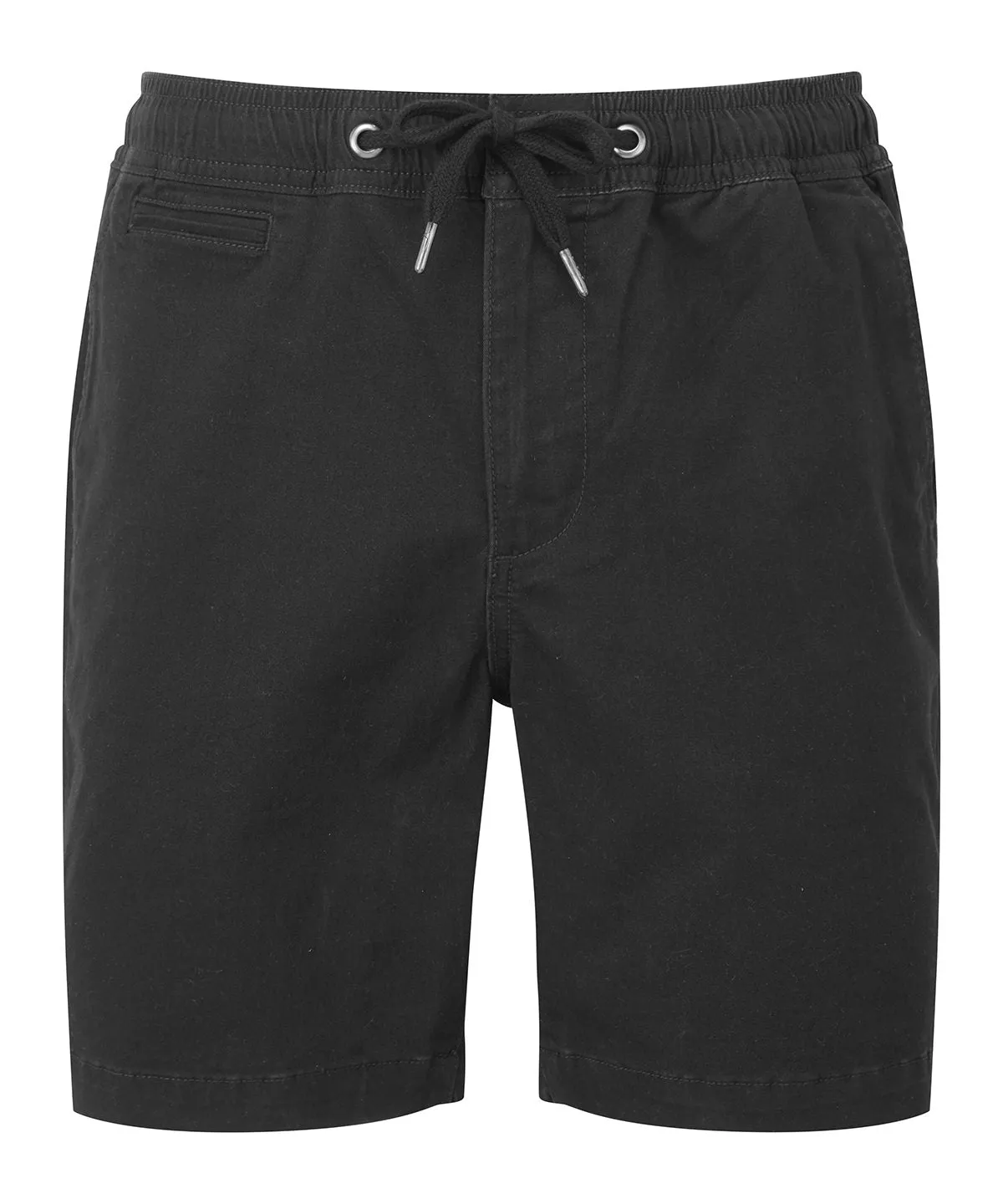 Mens drawstring chino shorts | Black