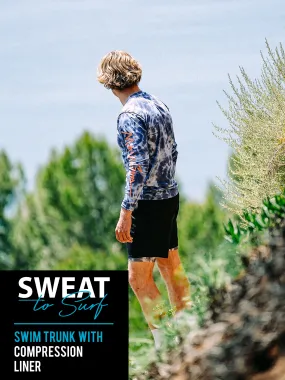 Palm Mix Hybrid Compression Pool Shorts