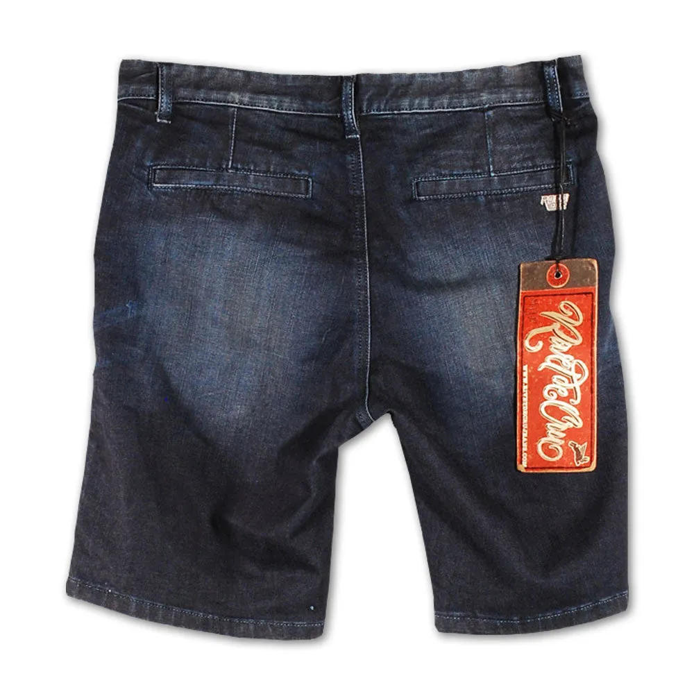 Rivet De Cru Indian Blue Chino Cut Denim Shorts